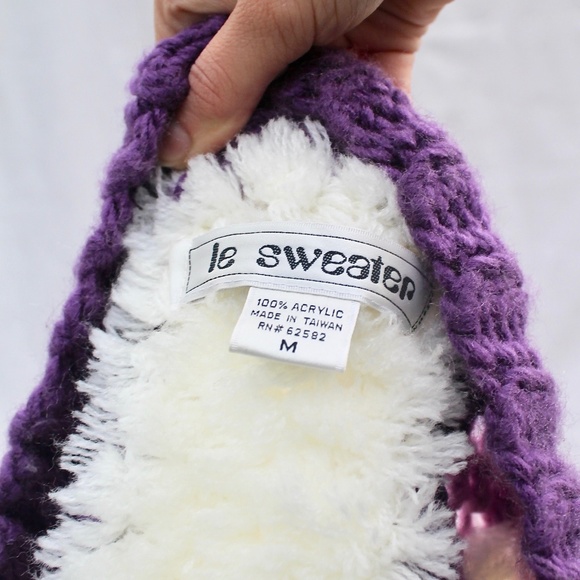 🌐Vintage Le Sweater fuzzy knit jacket - Picture 8 of 8